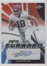 2022 Leaf Flash Red White & Blue Metalized Sparkles /7 Slade Bolden Auto 0u66