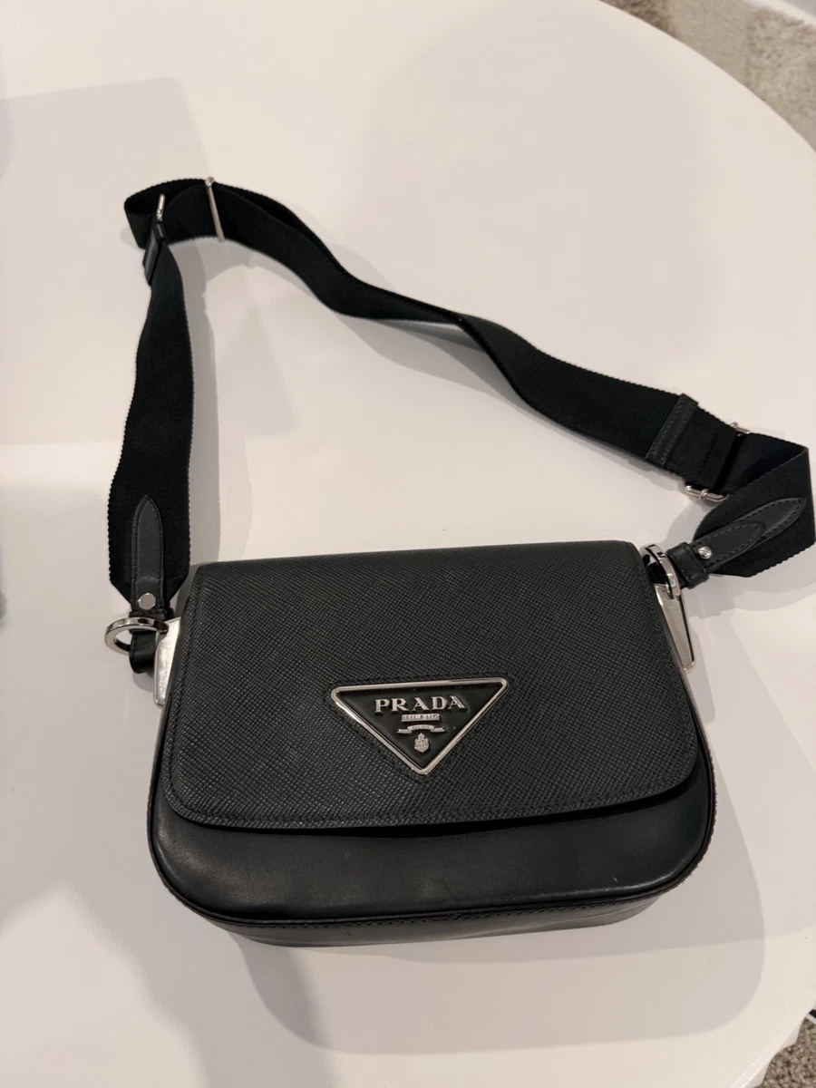 PRADA Saffiano Lux Leather Exterior Shoulder Bag Bags & Handbags