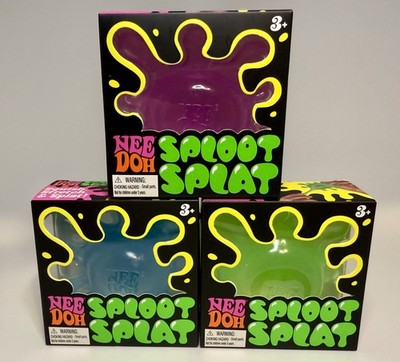 Schylling NeeDoh Sploot Splat - Lot of 3, FULL SET Blue, Green, Purple