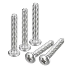 #4-40x3/4" Pan Head Machine Screws, Stainless Steel 18-8 Screw, Pack of 25
