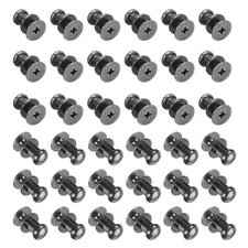 36 Pcs M3*5 Mini Round Knobs, 5mm Small Drawer Pulls, Black