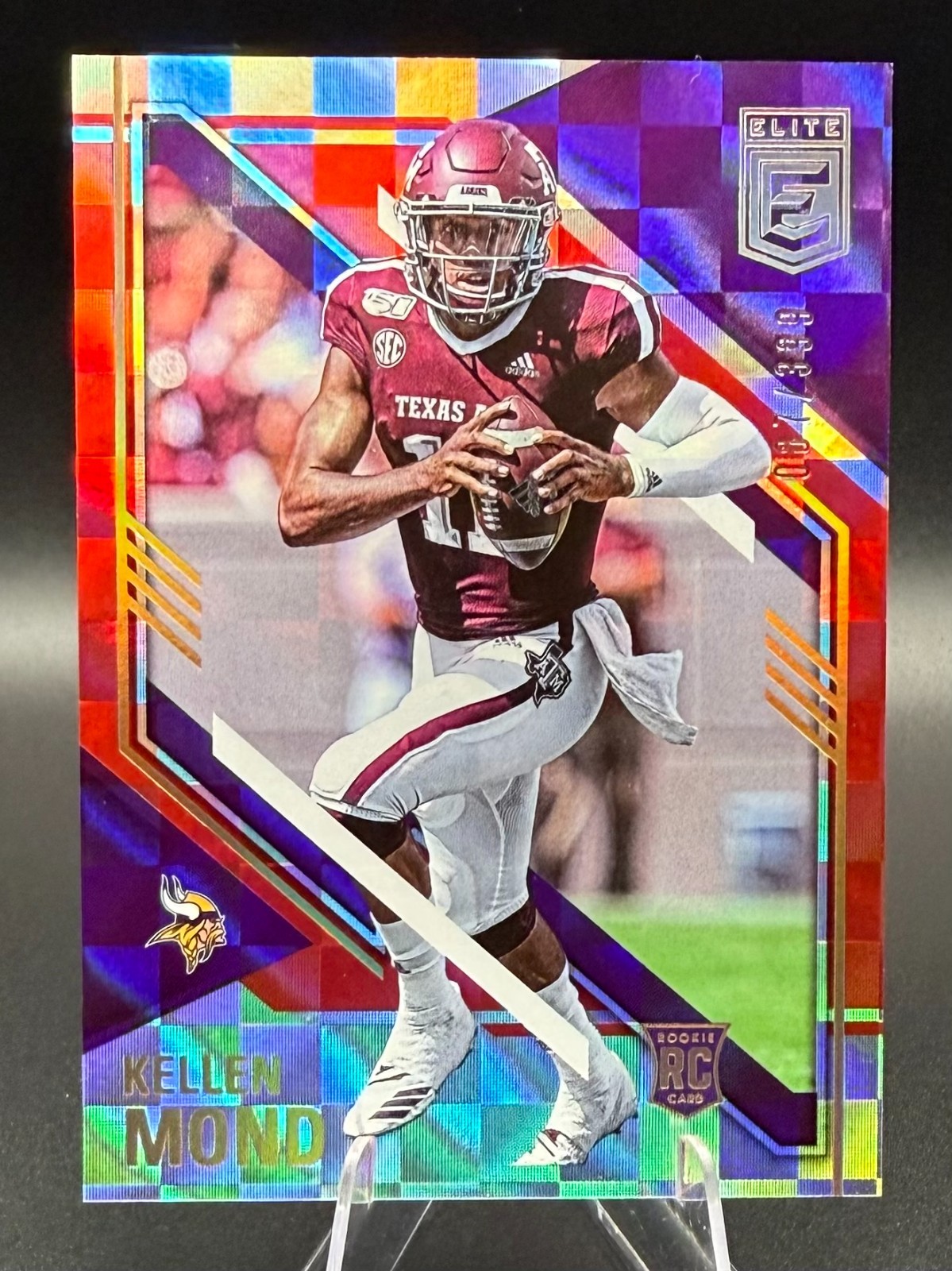 Kellen Mond 2021 Donruss Elite Red Card #108 Minnesota Vikings #'d /399