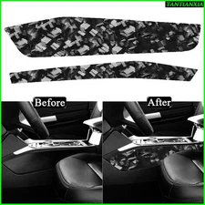 Forged Real Carbon Fiber Console Left Right Panel Trim For Ford Explorer 2020-23