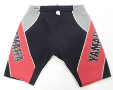 Rare VTG YAMAHA Color Block Neoprene Riding Wetsuit Shorts 2000s Black Red SZ XL