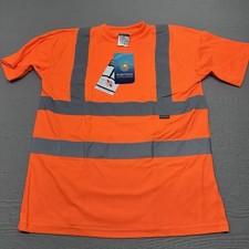 NEW Portwest Reflective Shirt Mens Large Orange S170 42-44 Chest High Visibility