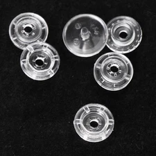 50 Sets Clear Kam Resin Snap Buttons Plastic Fasteners