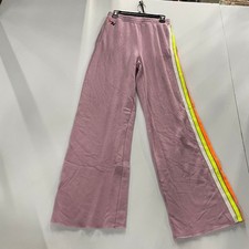 AVIATOR NATION 5 Stripe Wide Leg Pocket Sweatpants Women's Size M