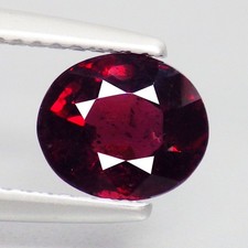 1.80 Cts BEST OVAL 7 x 6 mm 100 NATURAL TANZANIA REDDISH PINK RHODOLITE GARNET