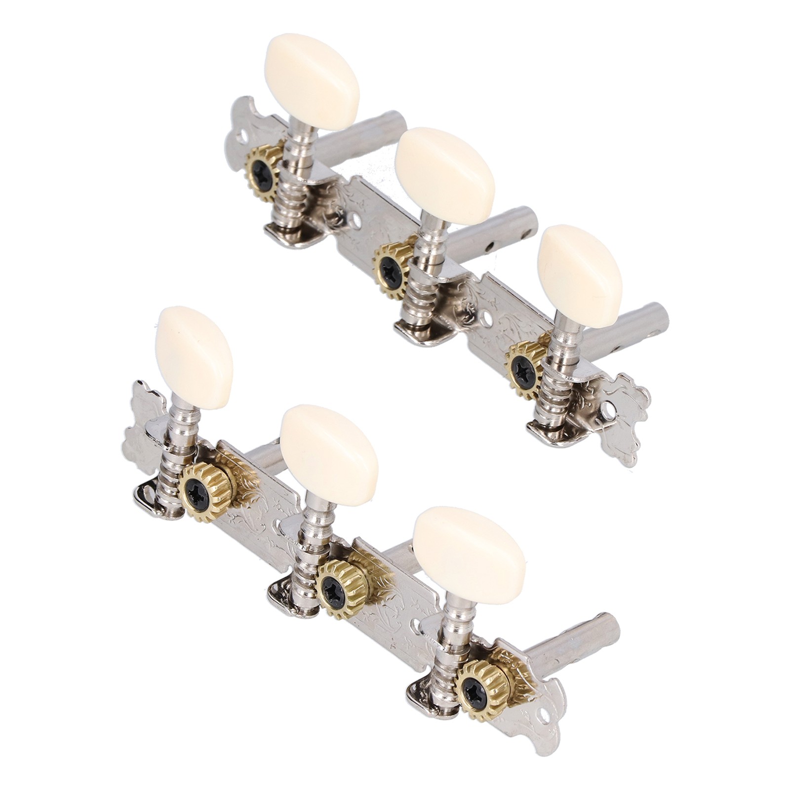 3 Dual-hole Guitar Tuning Pegs Metal String Tuners For Acoustic Folk Guitars Use