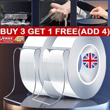 Nano Clear Strong Double Sided Grip Tape Traceless Removable Washable Adhesive