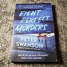 Eight Perfect Murders Peter Swanson 2021 First William Morrow Paperback