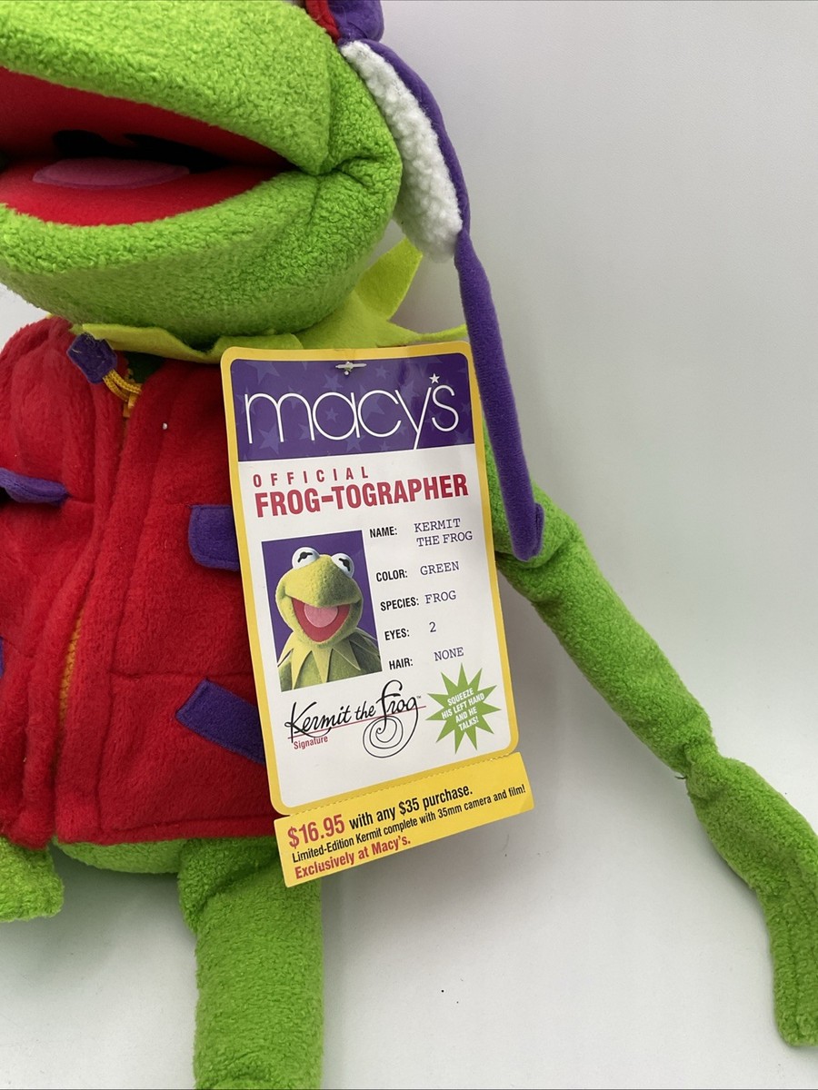 Macy's Kermit The Frog Frog-tographer Frogtographer Plush Toy Jim Henson for sale online | eBay Macy's Kermit The Frog Frog-tographer Frogtographer Plush Toy Jim Henson for sale online | eBay