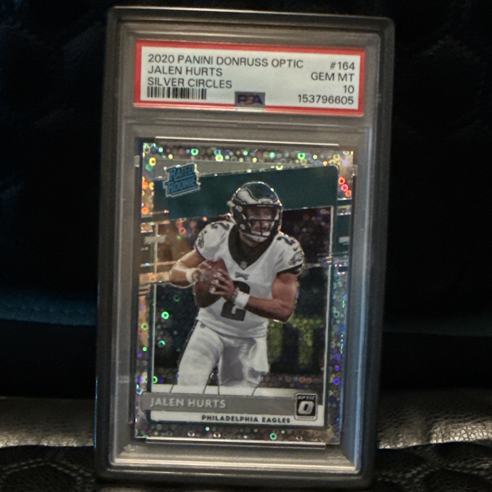 Panini Donruss Optic 2020 Jalen Hurts Rated Rookies #164 /125 PSA 10 RC view 1