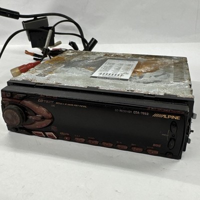 Alpine CDA-7863 Car Stereo CD Receiver AM/FM Single Din *For Parts Or Repair*