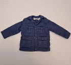 1960's G.I. Joe, Navy Blue 4 Pocket  Uniform Jacket tagged Hasbro 12" Doll VTG