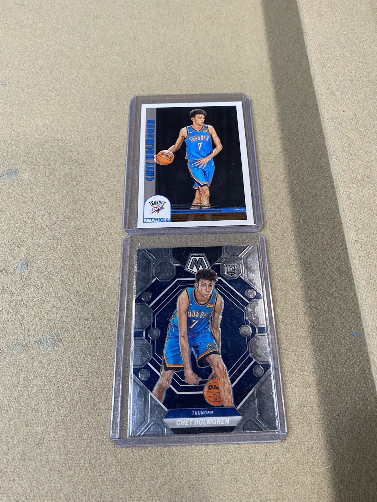 2022-23 Panini Mosaic Rookie Chet Holmgren #236 (RC) + Hoops 282