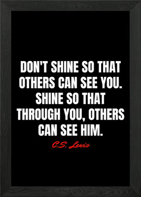 C S Lewis Zitate Gerahmtes Wandbild Poster Leinwanddruck Bild