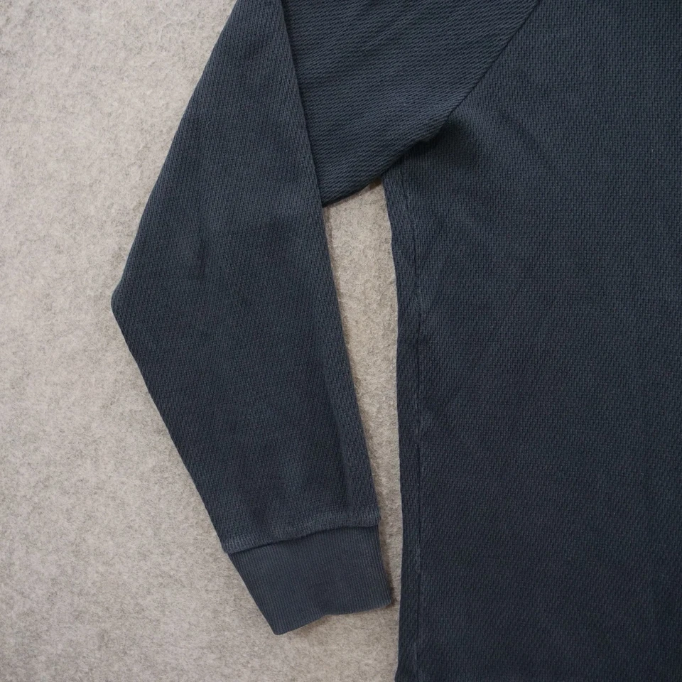 Theory Sweatshirt Hoodie Mens Large Blue Pullover Hooded Thermal Long Sleeve - Image 4 of 4