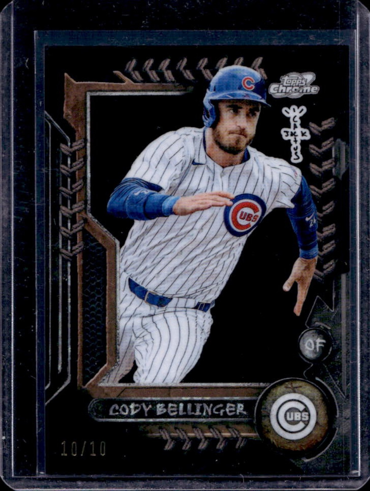 2024 Topps Cosmic Chrome x Cactus Jack Cody Bellinger Black Refractor #10/10