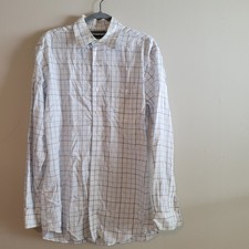  77 Brooks Brothers country club long white and blue button down