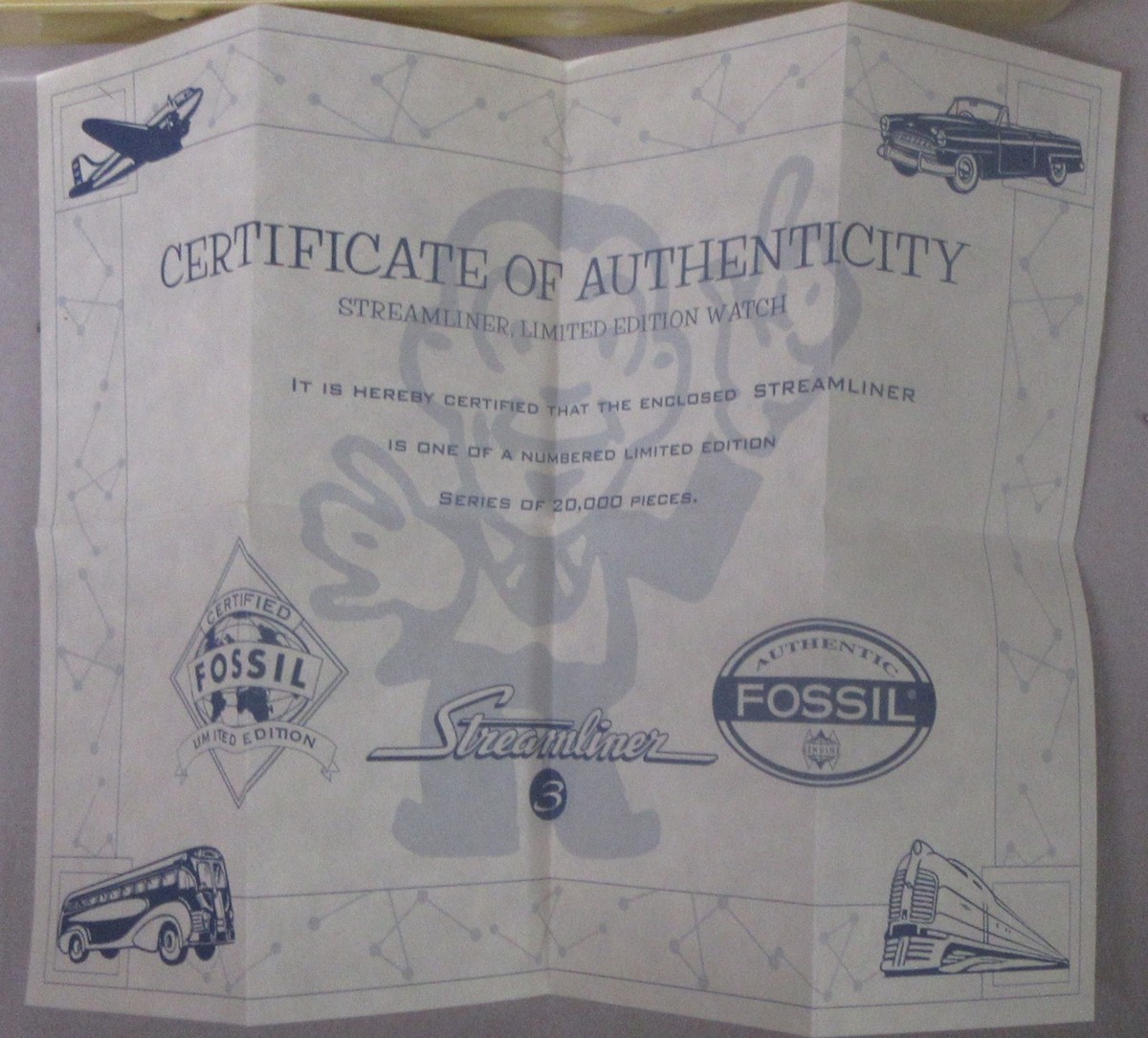 Fossil STREAMLINER Limited Edition Wristwatch & Whistle LE 9446 