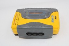 Sports By GPX Cassette Personal Stereo Walkman Style Yellow/Gray Tested Good