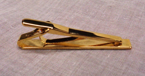Herren Initiale Monogramm H goldfarben Strass/Diamant Akzent Chip Krawattennadel Clip - Bild 2 von 2