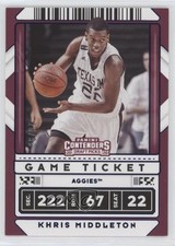2020 Panini Contenders Draft Picks Game Ticket Blue 28/99 Khris Middleton 1f7d