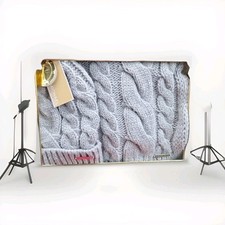 Brand New MICHAEL KORS 2 Piece Set Knit Scarf  Hat Gift Set GRAY Color