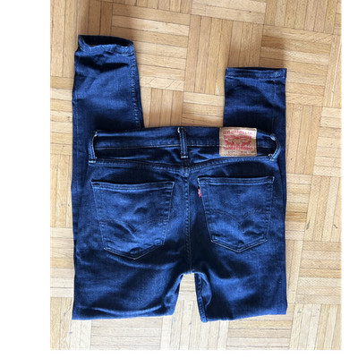 Levi's 527 Herren Jeans W30 L32 Bootcut Slim Stretch Denim dunkelblau