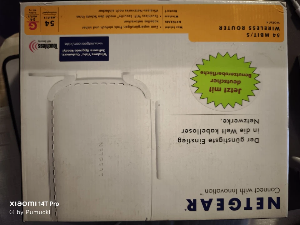 NETGEAR WGR614 54 Mbps 4-Port 100 Mbps Verkabelt Router (WGR614GR)