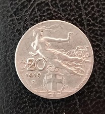 Regno d'Italia - 20 CENTESIMI  1919 Libertà Liberata BB Non Comune 