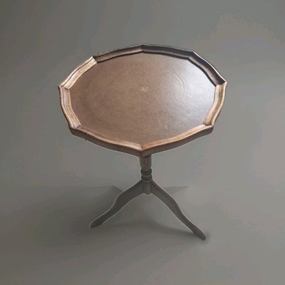 Vintage Pie Crust Table On Pedestal And Three Legs .price Is Right 