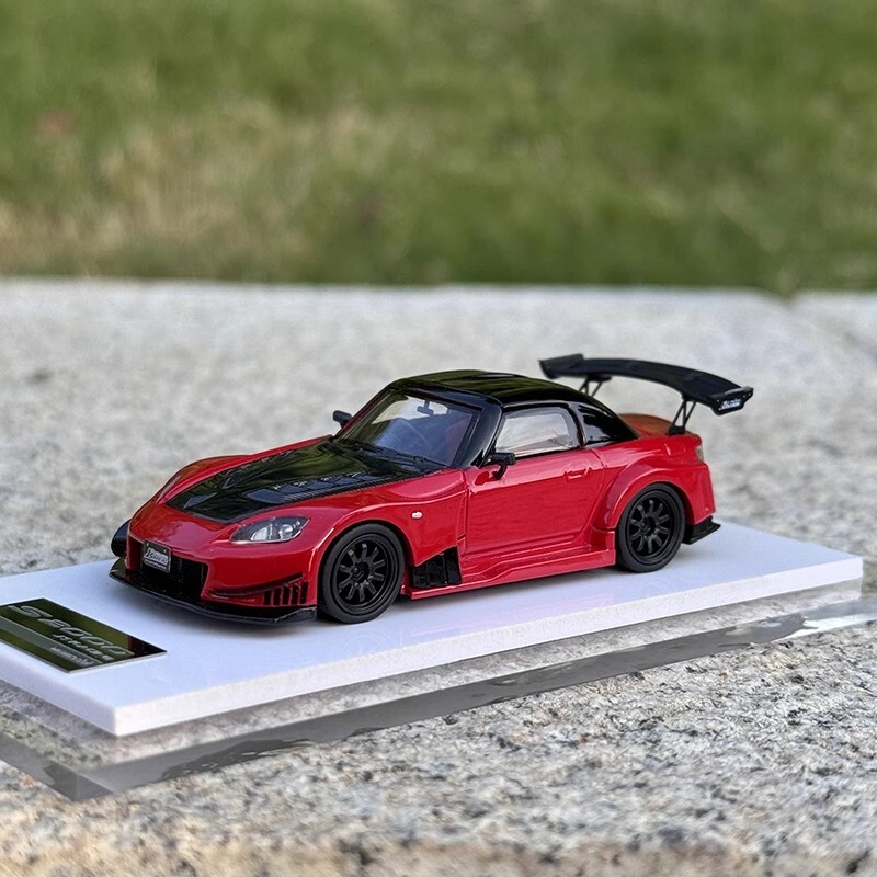 Onemodel 1:64 Yellow JDM JS AP S2000 Racing Sports Model Toy