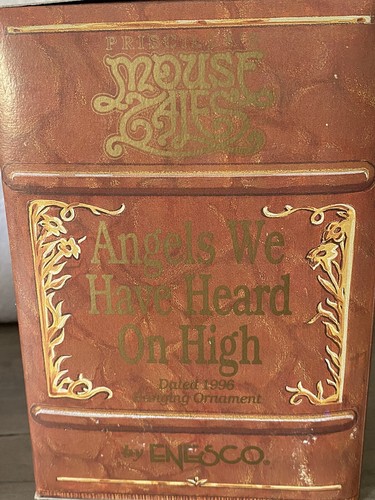 ENESCO "Mouse Tales" 1996 Hanging Ornament Angels We Have Heard Gift Box RARE - Picture 10 of 12