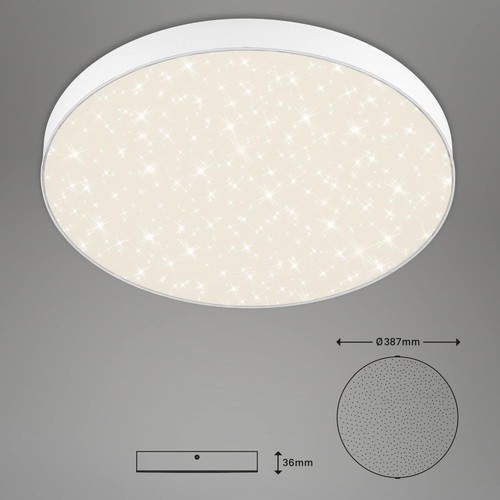 Briloner 7075-416 LED Deckenleuchte 24,5 W Weiss Sternenhimmel Neutralweiss 230V - Bild 4 von 5