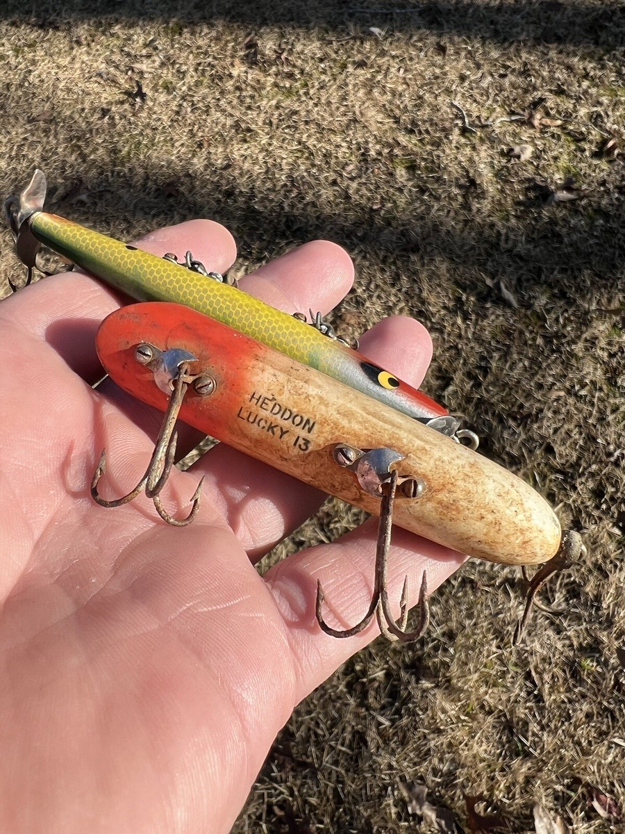 Leurres De Pêche Anciens Heddon - Lucky 13 Et Demon, Collection (USA)