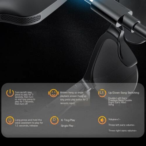 Intelligente Bluetooth Audio Sonnenbrille für Herren, 4 ~ 5 H Freisprech Musik Servicezeit - Bild 13 von 13