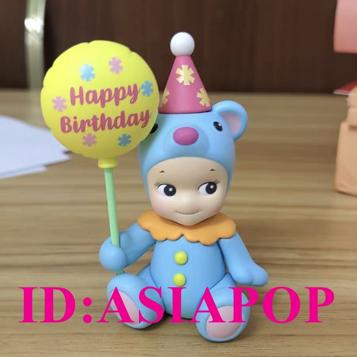 Authentic Sonny Angel Birthday Bear Series mini figure Blue Authentic Sonny Angel Birthday Bear Series mini figure Blue
