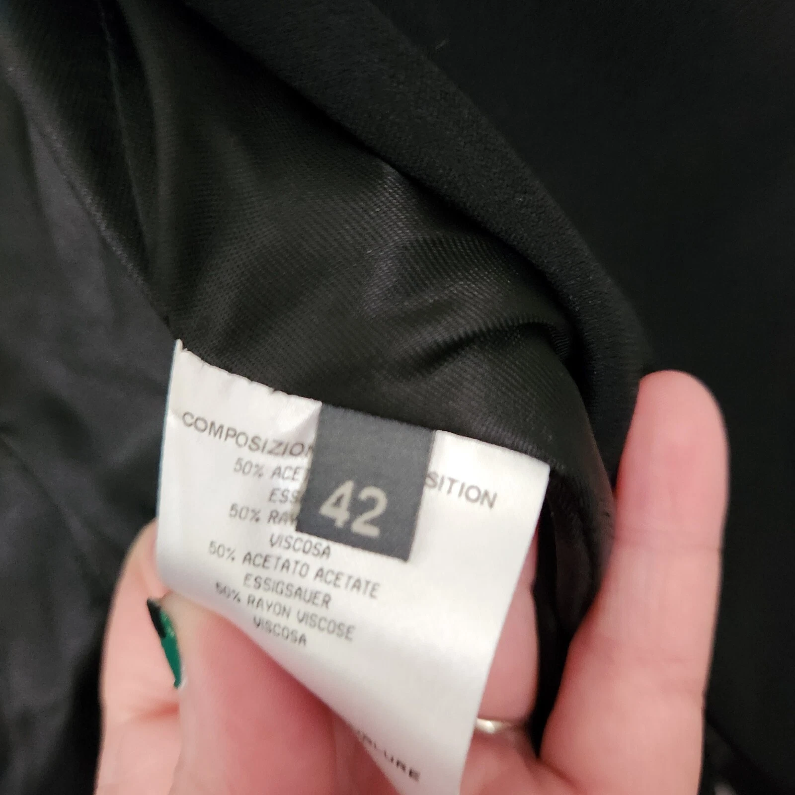 Giacca sartoriale Alexander McQueen taglia 42 dettaglio bottoni blazer colletto nero