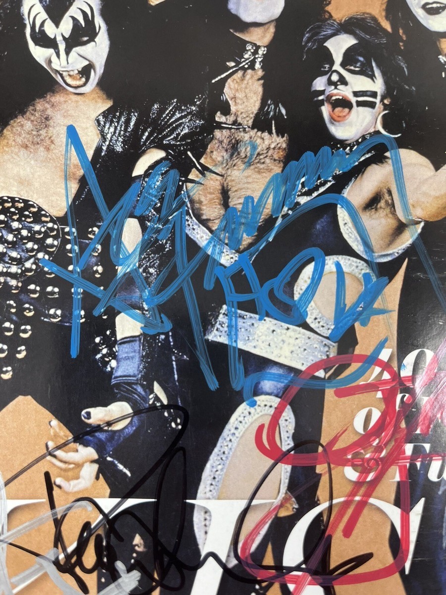 Kiss Signed 2014 Rolling Stone Magazine Stanley Simmons Frehley