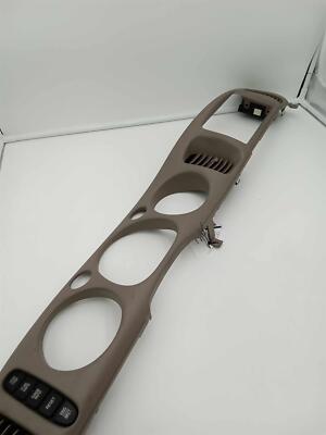 BUICK LESABRE 00-04 SPEEDOMETER BEZEL DASH RADIO TRIM BEIGE USED OEM