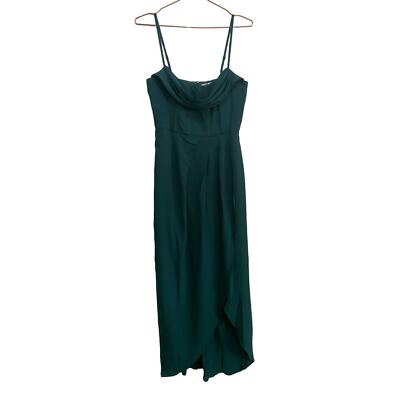 NWT Showpo Andrina Midi Dress High Low Wrap Corset Dress Size 6 | eBay