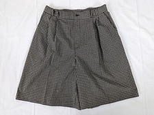 Vtg 90'slPlaid Mom Shorts High Rise Pleated Relaxed Bermuda Trousers Size 10 S4W