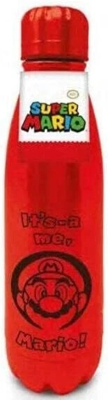 Nintendo Metal Water Bottle (Super Mario Design) - Officially Licensed