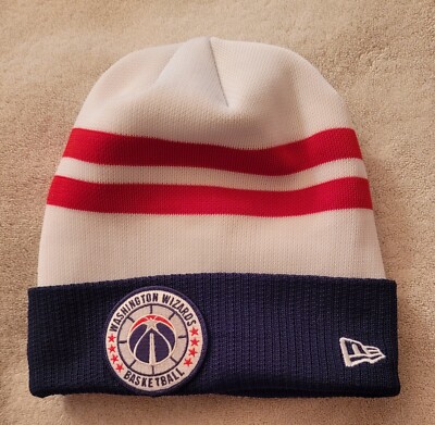 New Era NBA Wizards Cuffed Knit Hat 2018 Tip Off Series Red White Blue New-other