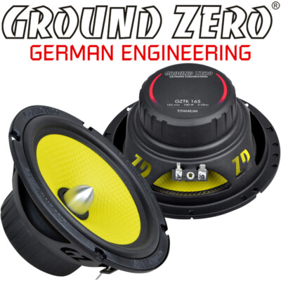 Ground Zero GZTK165 16,5cm Kickbass Auto Lautsprecher Tieftöner 165mm ink Gitter