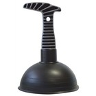 Small Rubber Sink Plunger Plumbing Blockage Waste Drain Wooden Unblock