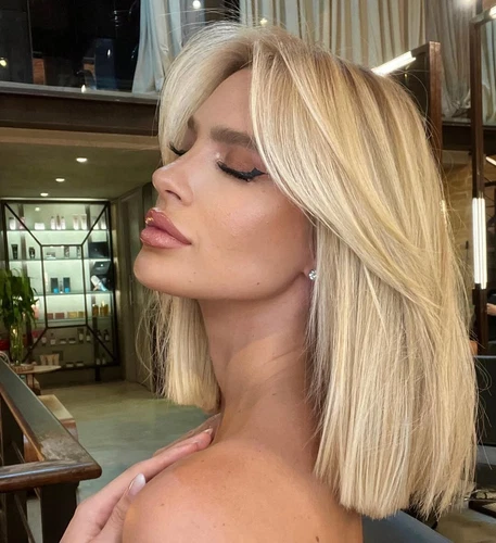 Short Ombre Honey Blonde Human Hair Wigs Bob Wigs Lace Front Wigs for Women - Picture 1 of 7