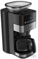 Krups Grind Aroma KM8328 Filter-Kaffeemaschine - Schwarz/Silber, 1000W